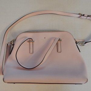 Kate Spade leather purse, straps, handles, powder pink